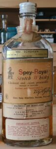 Eine Flasche Spey Royal Scotch Whisky