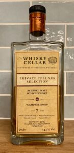 Eine Flasche Campbeltown Blended Malt 2011 von The Whisky Cellar