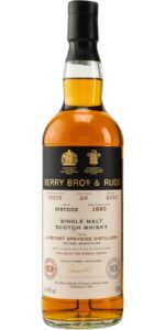 Eine Flasche aus dem Fass Nummer 18005 von Berry Bros & Rudd, welche Brennerei aus der Speyside sich dahinter verbirgt, wird nicht erwähnt.