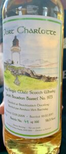 Eine Flasche Port Charlotte 2004 von Cumbrae Supply