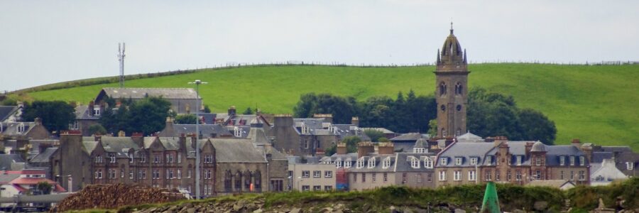 Campbeltown von der See aus