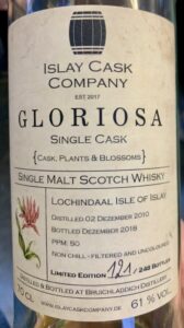 Eine Flasche Lochindaal 2010 "Gloriosa" von der Islay Cask Company