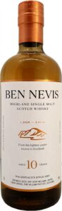 Eine Flasche Ben Nevis 10-year-old aus dem Jahr 2021