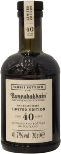 Eine Sample Bottling Version des 40-jährigen Bunnahabhain