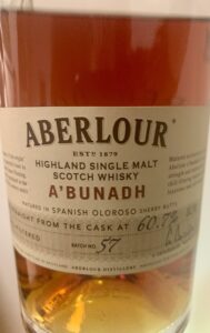 Eine Flasche Aberlour A'bunadh Batch #57
