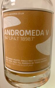 Eine Flasche Scotch Universe Andromeda V - 94° LP.4.1' 1898.1" (Ardmore)