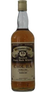 Eine Flasche Caol Ila 1969 von Gordon & MacPhail aus der Connoisseurs Choice Brown Label Reihe