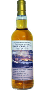 Eine Flasche Port Charlotte 2001 – Private Cask Marc Segers