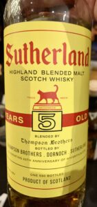 Eine Flasche Distilled in Sutherland 05-year-old von Phil & Simon Thompson