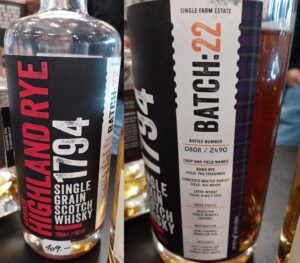 Eine Flasche schottischer Rye von Arbikie, dieses Batch wurde in 2022 abgefüllt.